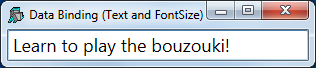 data binding text fontsize 3